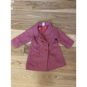Girls Old Navy Pink Pea Coat Size 12-18 Months